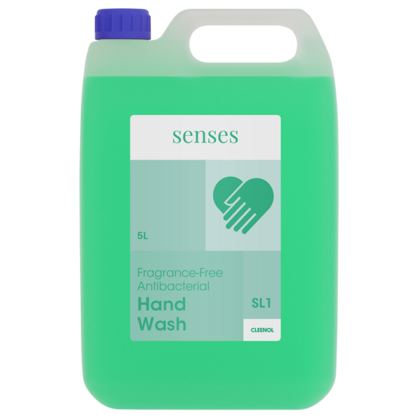 Cleenol Senses-Fragrance-Free-Antibacterial-Hand-Wash-5L-072722X5