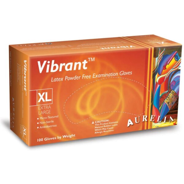 aurelia latex gloves orange box